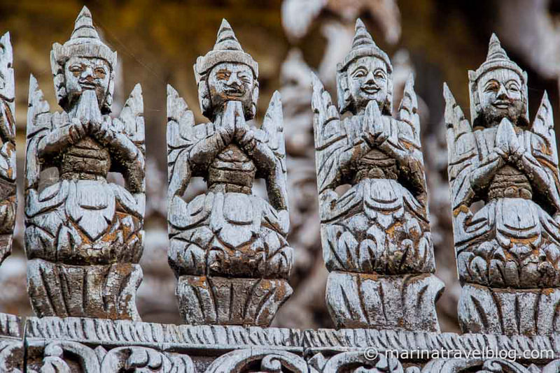 Мьянма: пагода Швенандав в Мандалае (Shwenandaw Pagoda)