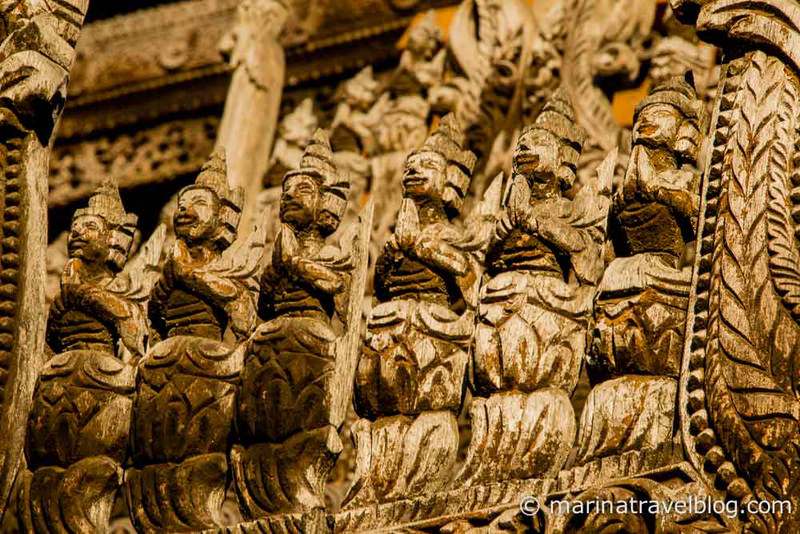 Мьянма: пагода Швенандав в Мандалае (Shwenandaw Pagoda)