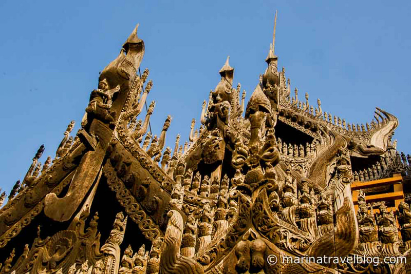 Мьянма: пагода Швенандав в Мандалае (Shwenandaw Pagoda)
