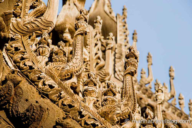 Мьянма: пагода Швенандав в Мандалае (Shwenandaw Pagoda)