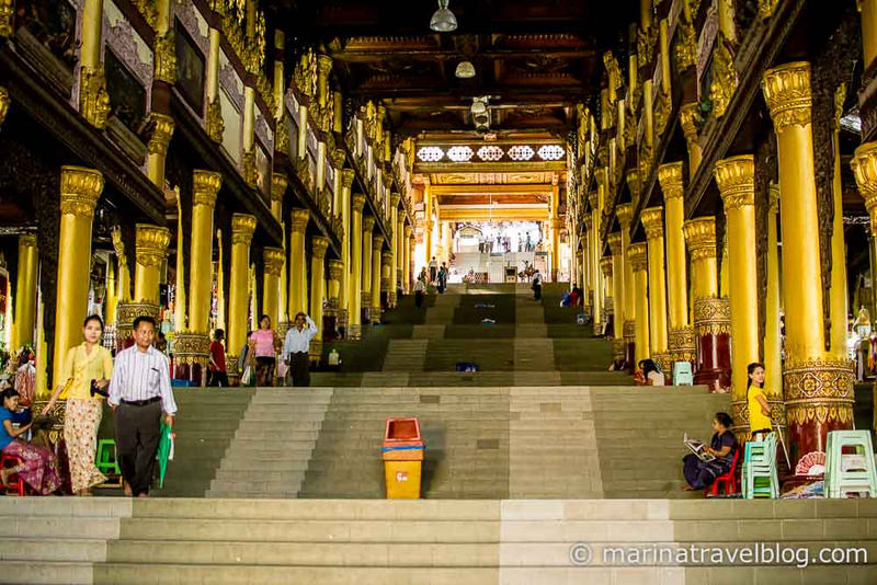Пагода Шведагон (Shwedagon Paya) в Янгоне, Мьянма