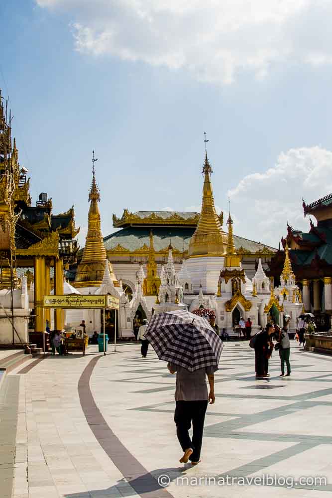 Пагода Шведагон (Shwedagon Paya) в Янгоне, Мьянма