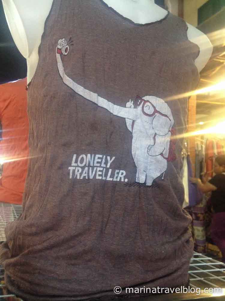 Чанг Май футболка одинокого путешественника