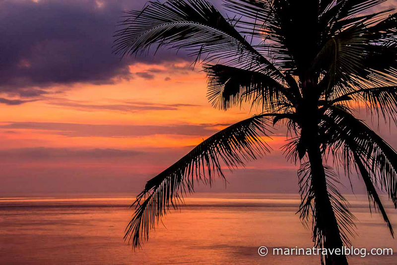 Остров Ломбок закат