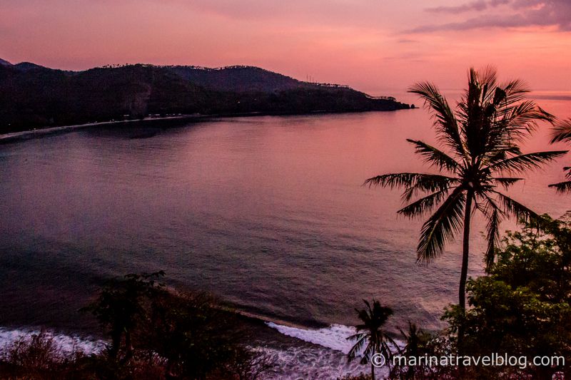 Остров Ломбок закат