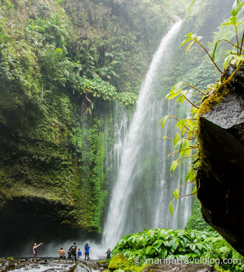Остров Ломбок водопады