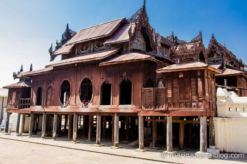Озеро Инле: монастырь 19 века Шве Ян Пьяй (Shwe Yan Pyay)