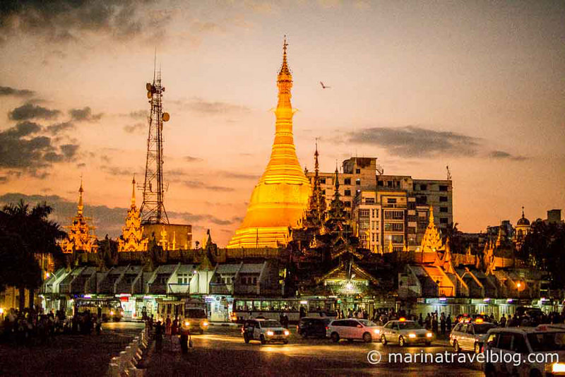 Янгон: пагода Суле