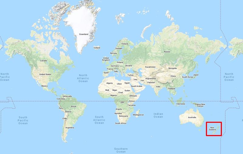 новая зеландия на карте мира фото