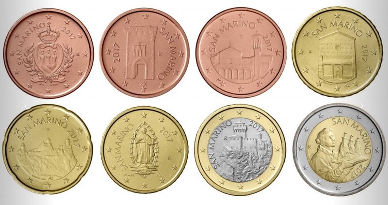 монеты евро сан марино